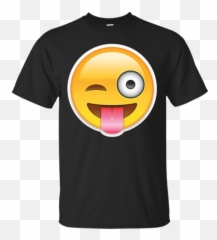 Funny Tongue Out Emoticon Face Winking Eye Costume T - Destiny 2 Titan Symbol Emoji,Stoner Emoji