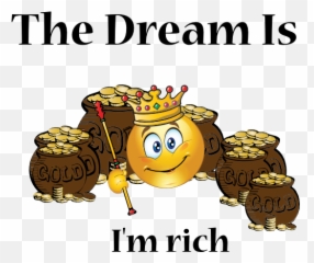 Rich Dream Smiley Emoticon Clipart - Emoticon Emoji,Dream Emoticon