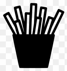 Fries Vector Silhouette Transparent - Fries Icon Png Free Emoji,Stir Fry Emoji