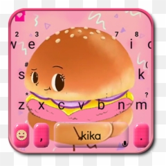 Cartoon Funny Hamburger Keyboard Theme - You Have The Best Buns Emoji,Google Cheeseburger Emoji