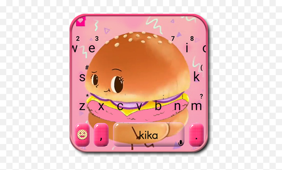 Cartoon Funny Hamburger Keyboard Theme - You Have The Best Buns Emoji,Google Cheeseburger Emoji