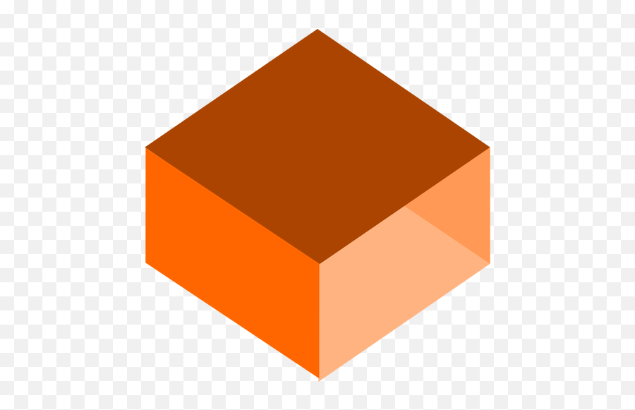 3d Orange Box Vector Drawing - 3d Orange Box Emoji,Blank Box Emoji