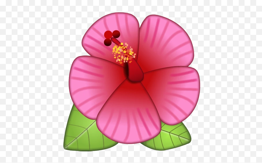 Hibiscus Flower Emoji - Flower Emoji Png,Plant Emoji