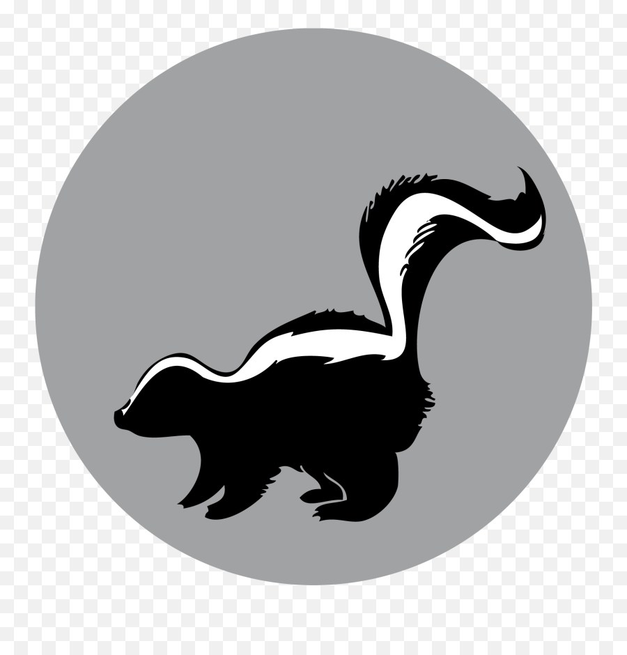 Silhouette Skunk Clipart - Skunk Silhouette Clip Art Emoji,Skunk Emoji