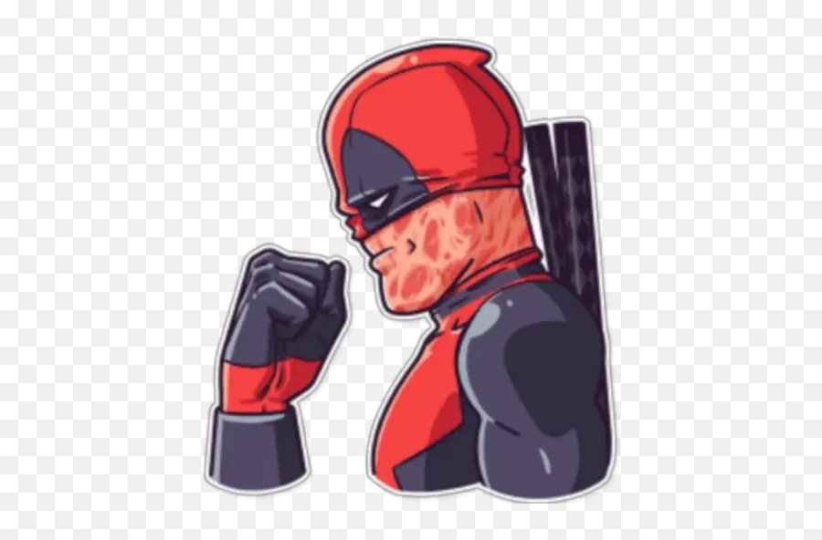 Marvel - Deadpool Stickers Whatsapp Emoji,Boxing Glove Emoji