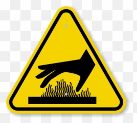 Free Hazard Sign Images Download - Burn Warning Emoji
