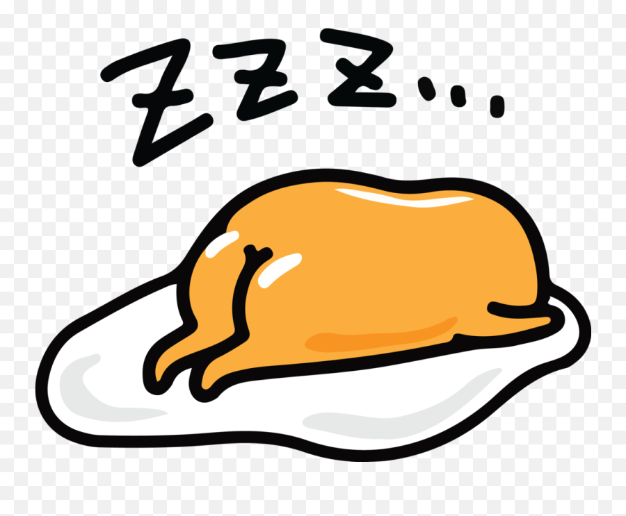 Sanrio Gudetama The Lazy Egg Zzz Unisex T - Shirt White Transparent Background Gudetama Clipart Emoji,Where Is The Zzz Emoji