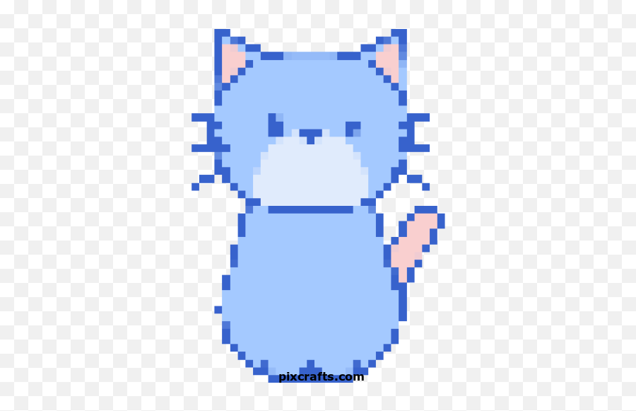 Cat - Printable Pixel Art Pixel Art Gif Png Emoji,Cat Emoticons Text