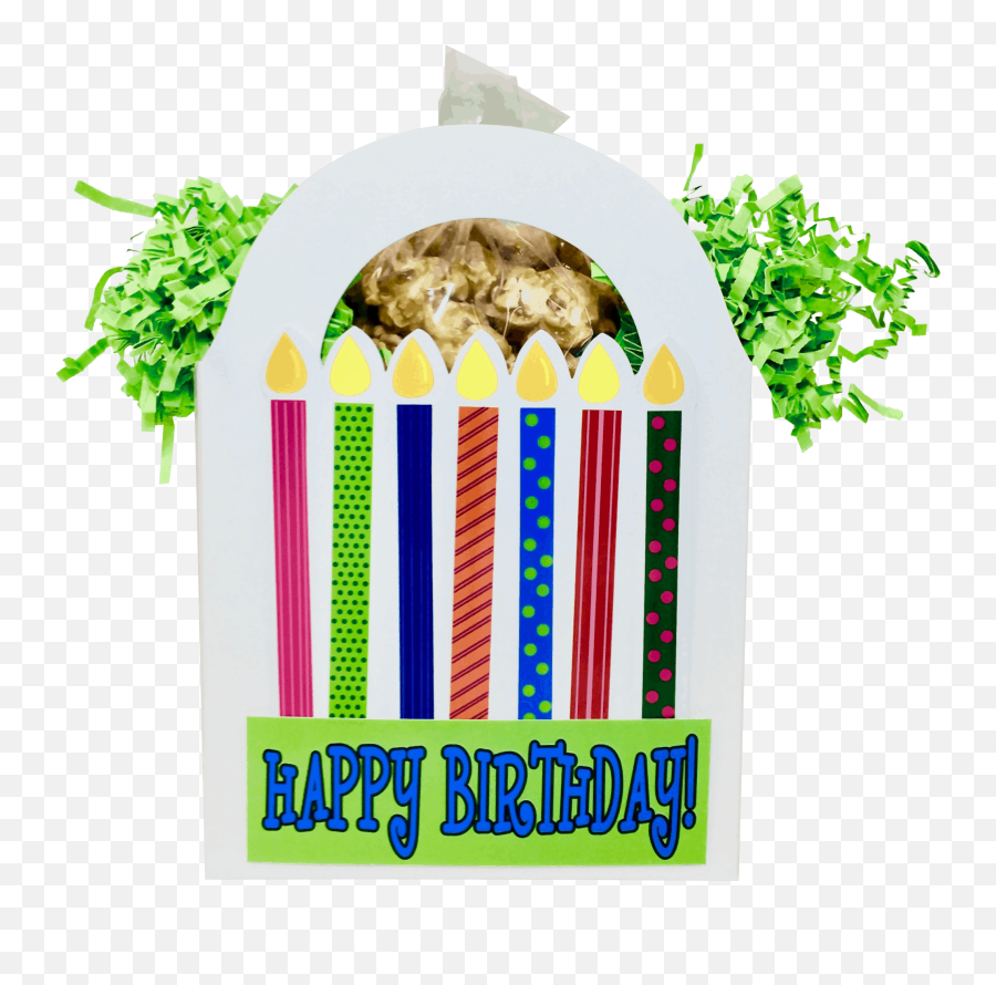 Happy Birthday Gift Box Snack - Decoration Emoji,Popcorn Emoticon