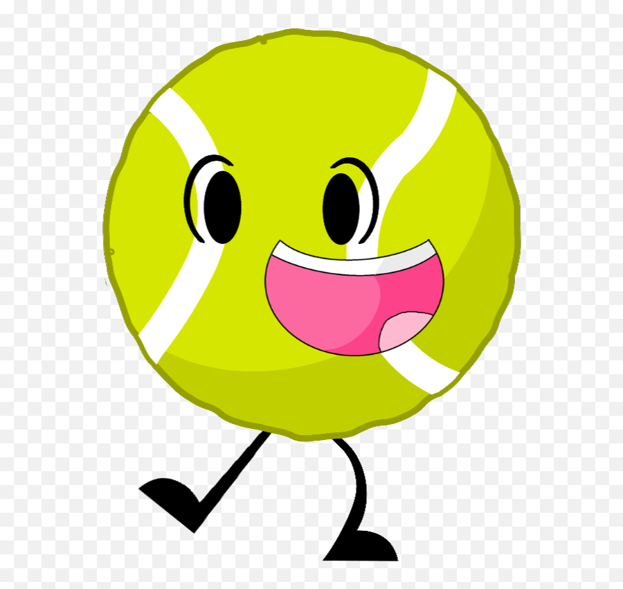 Smiley Clipart Ball Picture - Tennis Ball Cartoon Png Emoji,Tennis Ball Emoji