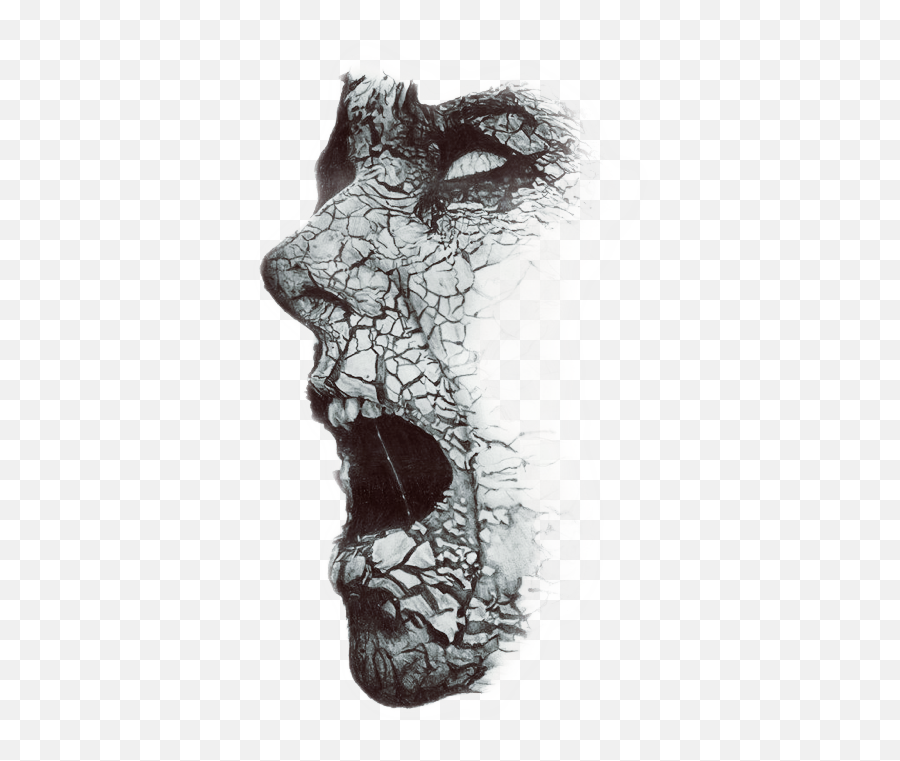 Scream Face Surreal Freetoedit - Sticker By Myriam Illustration Emoji,Scream Face Emoji