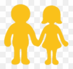 Hangouts Emoji Stickers For Telegram - Couple Holding Hands