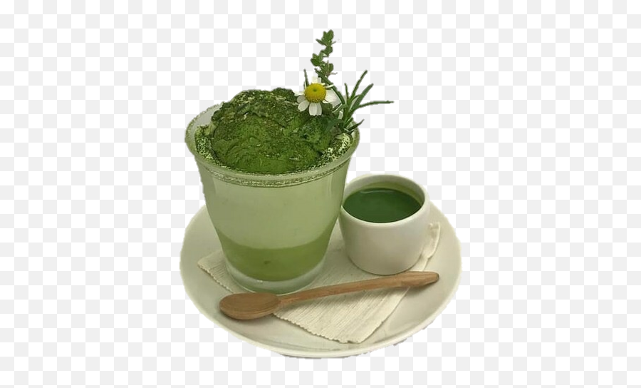 Matcha Green Tea Cup Cute Flowers Sticker By Nicky - Green Tea Matcha Aesthetic Emoji,Green Tea Emoji