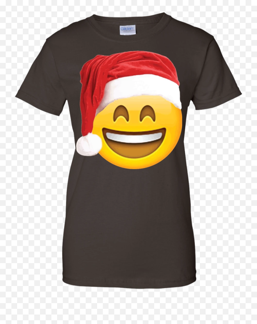 Emoji Christmas Shirt Smiley Face Santa,Shoulders Up Emoji