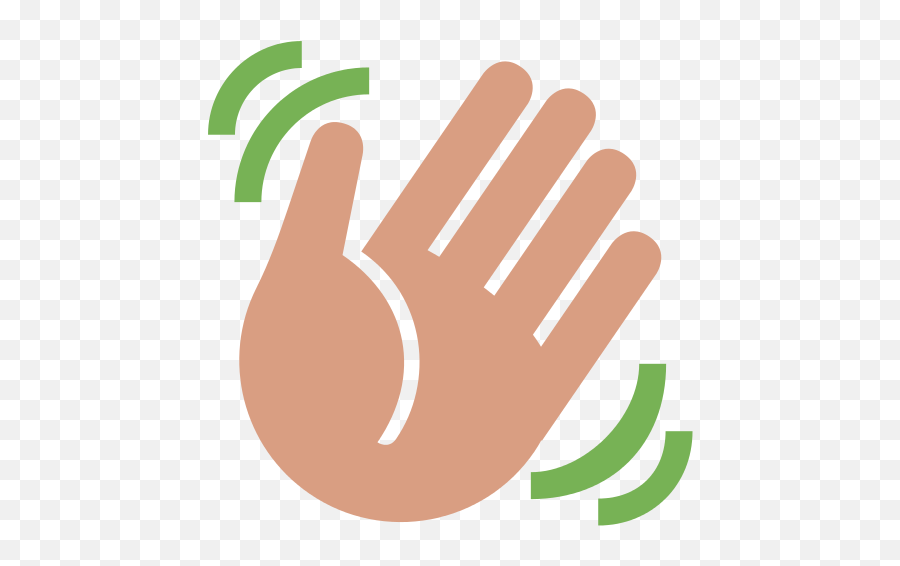 Twemoji 1f44b - Waving Hand Clip Art,Victory Hand Emoji