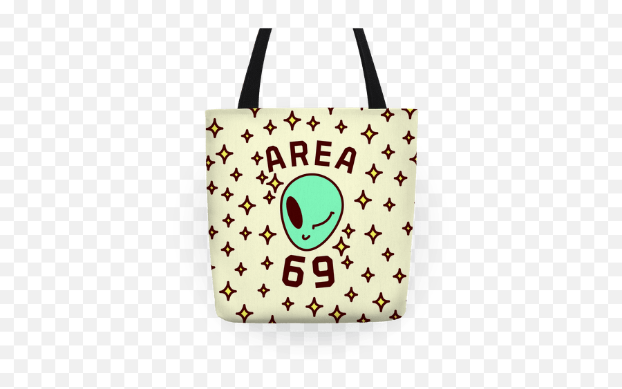 Area 69 Tote Bag - Tote Bag Emoji,Stare Emoticon
