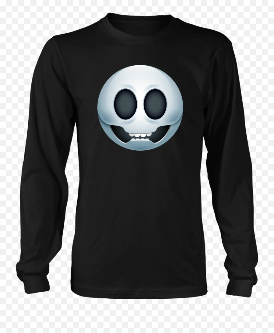 Emoji Skull Long Sleeve Shirt - Might Look Like I M Listening To You But In My Head I M Playing My Guitar,Emoji Long Sleeve Shirt
