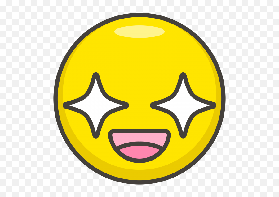 Circle Transparent Png Image Emoji,Star Struck Emoji