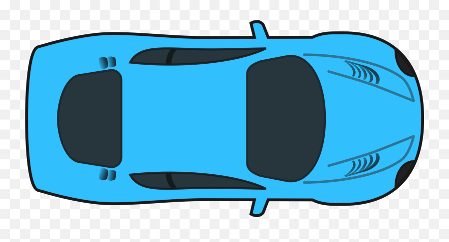 Blue Car Vector Graphic Image - Car Top Down Png Emoji,Magnifying Glass Fish Emoji
