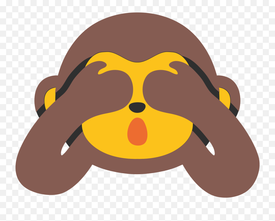 Monkey Hiding Eyes Emoji Transparent Png - Android Monkey Emoji,Eyes Emoji