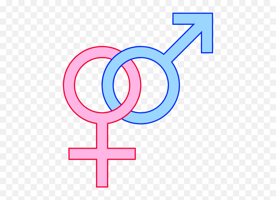 Heterosym2 - Male And Female Symbols Linked Emoji,Symbol For Emotion