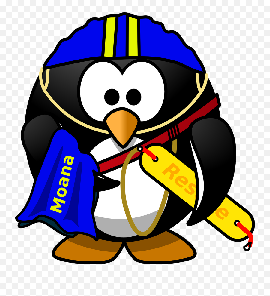 Lifesaver Penguin Surf Swimming Tux - Surf Life Saving Clip Art Emoji,Life Preserver Emoji