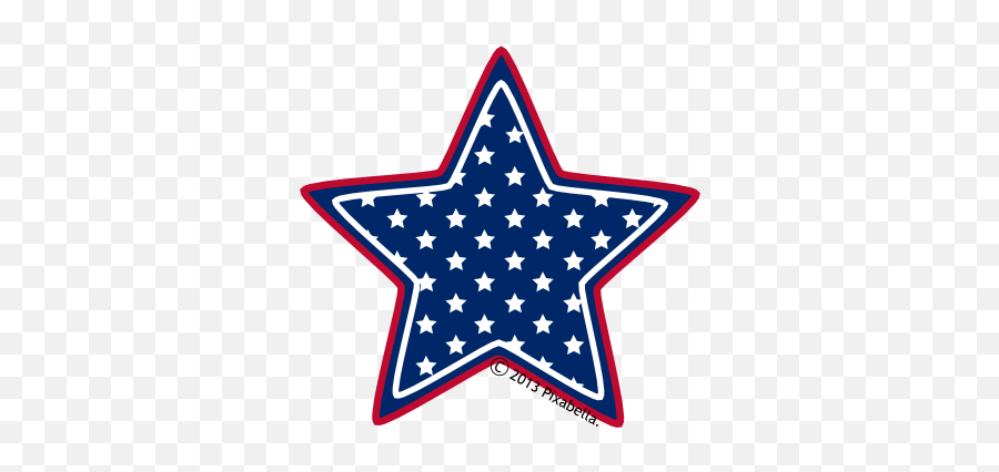 Colors And Design Like A Shooting Star - American Flag Star Clipart Emoji,Patriotic Emoticon