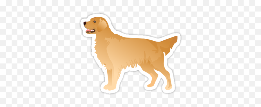 Golden Retriever Basic Breed Silhouette - Flat Coated Retriever Silhouette Emoji,Golden Retriever Emoji