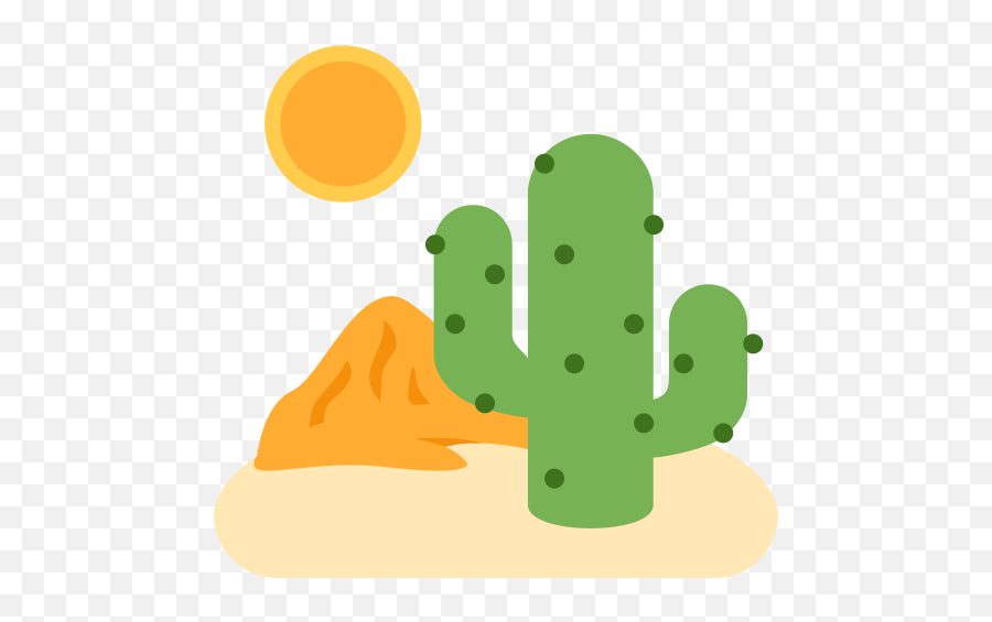 Desert Emoji - Desert Emoji Png,Cactus Emoticon