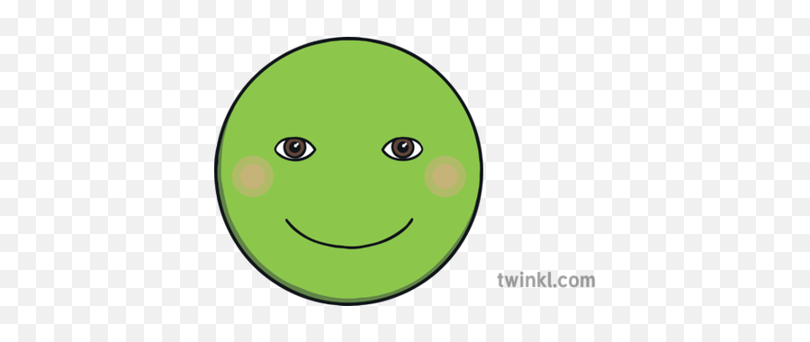 Green Happy Face Emoji Sen Illustration - Straight Face Emoji,Green Face Emoji