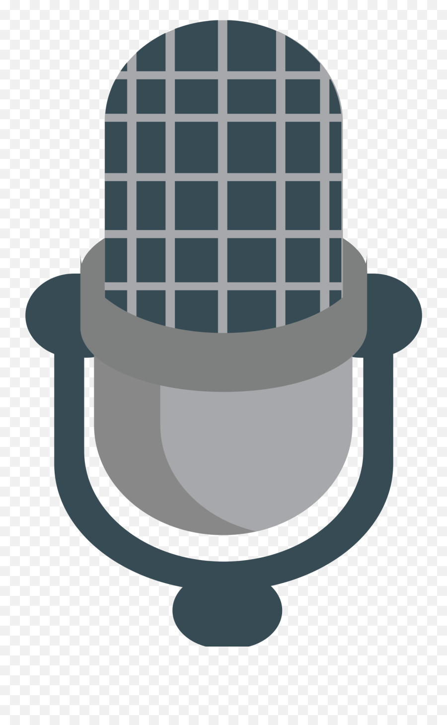 Microphone Clipart Emoji Microphone - Illustration,Studio Microphone Emoji