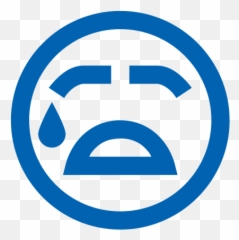 Crying Icon - Circle Emoji