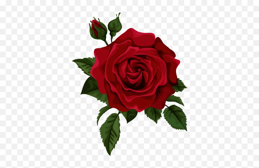 Top Whatsapp Stickers - Red Rose Vector Free Emoji,Emoji Roses