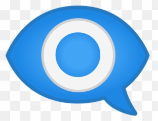 Eye In Speech Bubble Emoji Meaning With Pictures - Circle