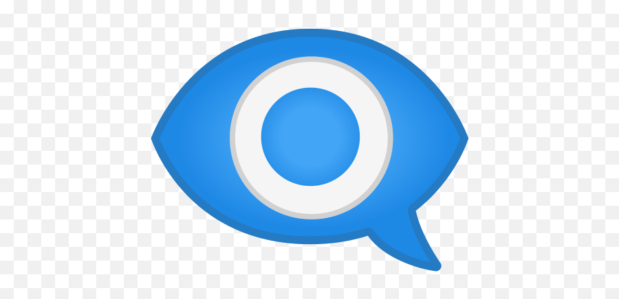 Eye In Speech Bubble Emoji Meaning With Pictures - Circle,Eye Emoji