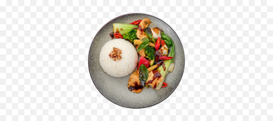 Menu Thailander - Steamed Rice Emoji,Stir Fry Emoji