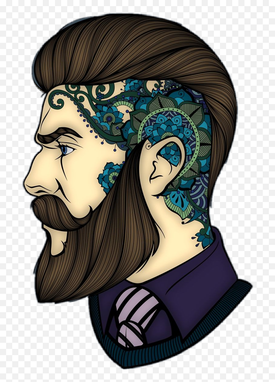 Man Bearded Beard - Illustration Emoji,Bearded Emoji