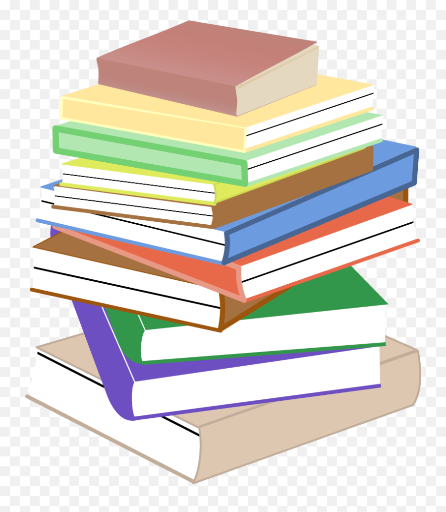 Book Paper Clip Art - Vector Books Png Download 812951 Stack Of Books Png Emoji,Paperclip Emoji