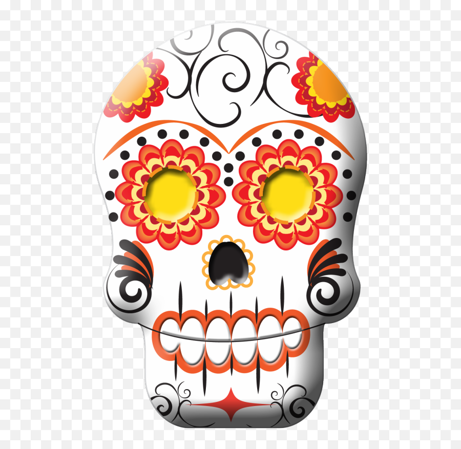 Calavera Skull Clip Art - Calavera Emoji,Sugar Skull Emoji