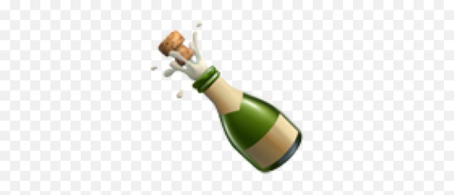Emoji Iphoneemoji Champagne Bottle Food Dinner Newyear - Champagne Emoji,Champagne Emoji