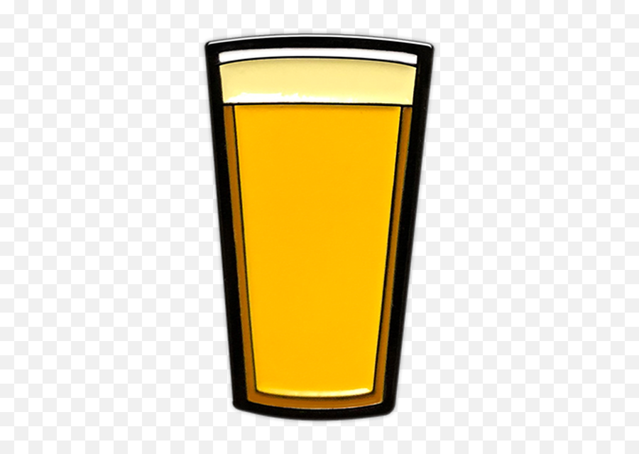 Pilsner Beer Pint Enamel Pin By Seventh - Drink Emoji,Mimosa Emoji