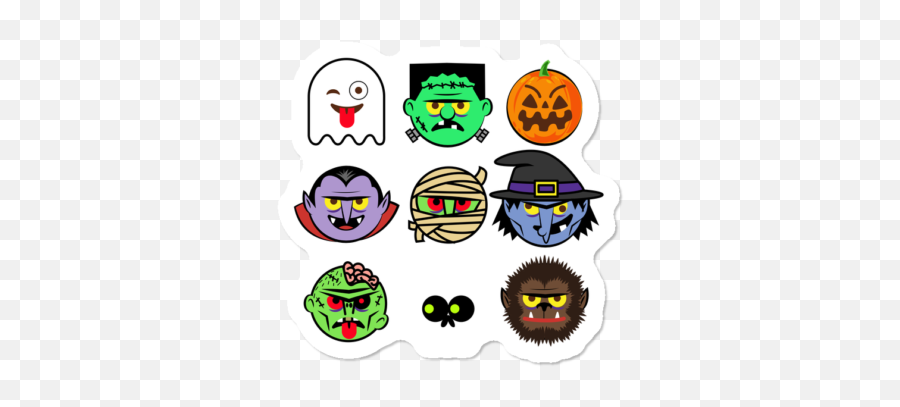 Best Monster Stickers Design By Humans - Clip Art Emoji,Ghostbuster Emoji