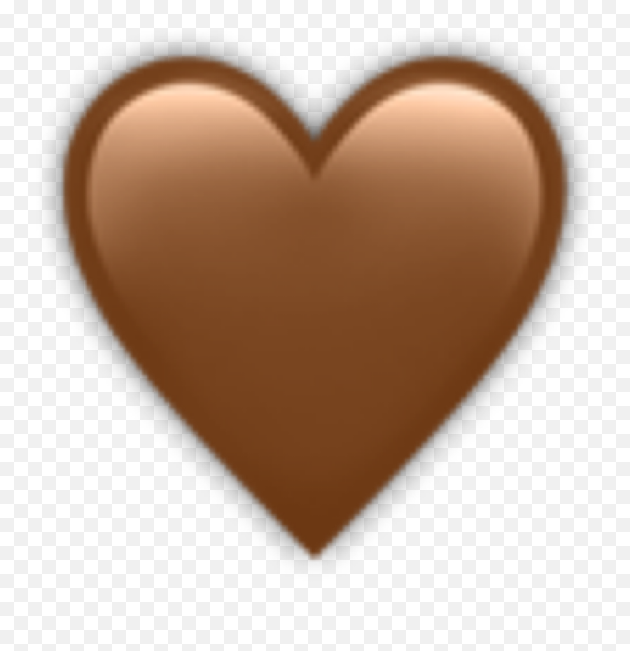 Brown Heart Emoji Sticker By Sakura Cher - Solid,Brown Emoji