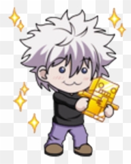Hxh Killua Chibi Sticker - Santa Emoji