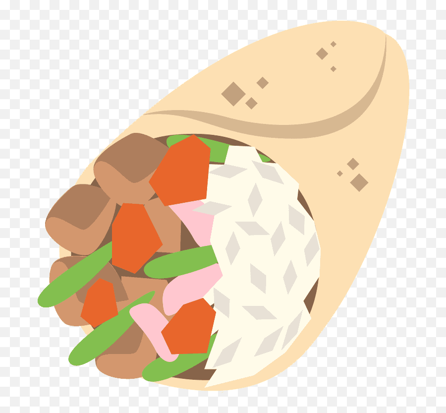 Burrito Emoji Clipart Free Download Transparent Png - Burrito Food Emoji Transparent,Emoji Taco
