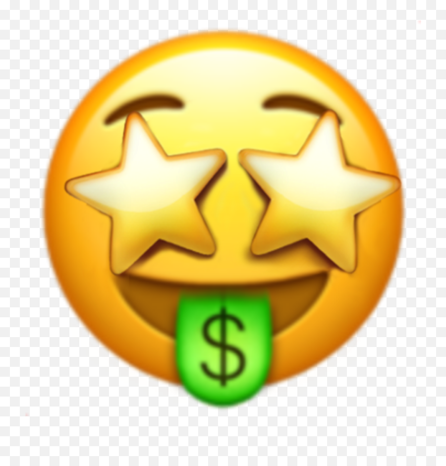 Money Star Stars Iphone Emoji Sticker - Emoji Domain,Star And Money Emoji