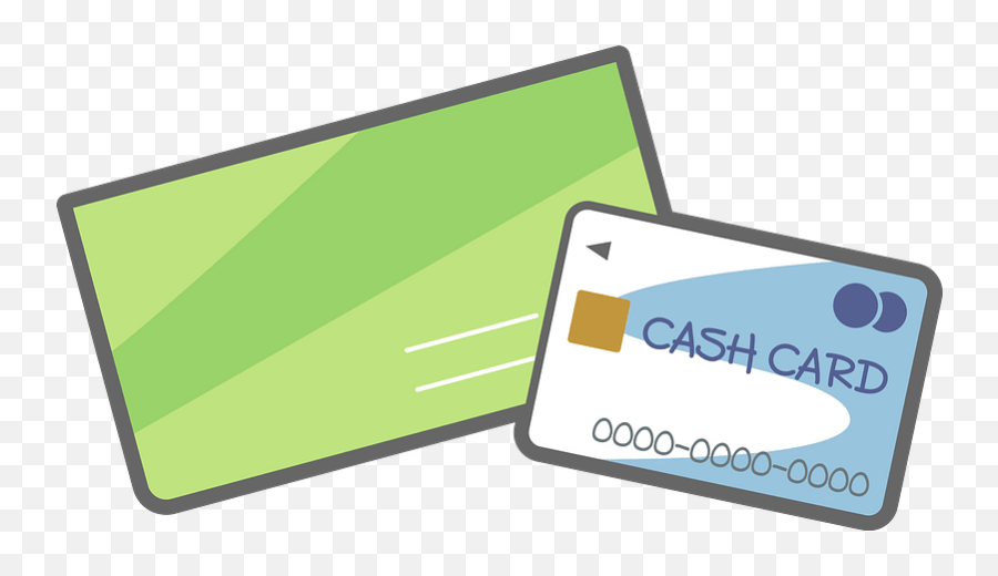 Passbook And Bank Atm Card Clipart - Horizontal Emoji,Atm Emoji