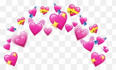 Emoji Emojicrown Heart Sticker - Dot