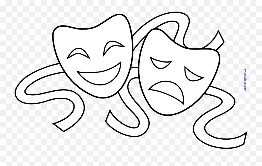 Theater Masks Clipart Free Download Clip Art - Webcomicmsnet Sad Happy Mask Mime Emoji,Drama Mask Emoji