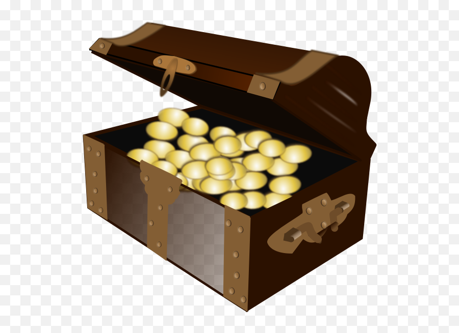 Open Cartoon Treasure Chest - Peti Harta Karun Kartun Emoji,Treasure Chest Emoji